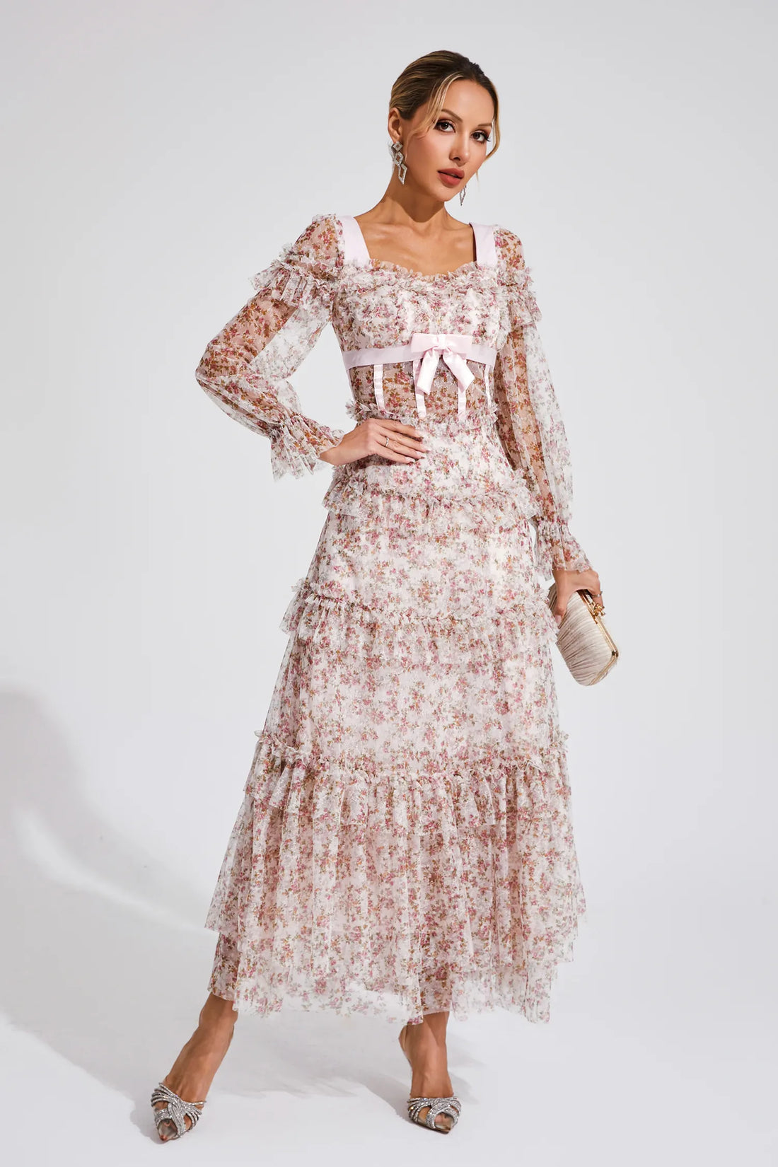 Wilhella Long Sleeve Dress