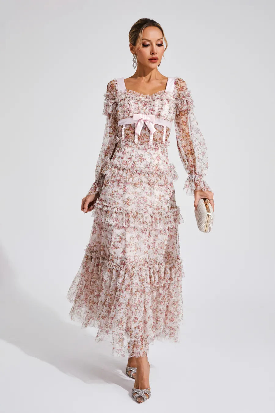 Wilhella Long Sleeve Dress