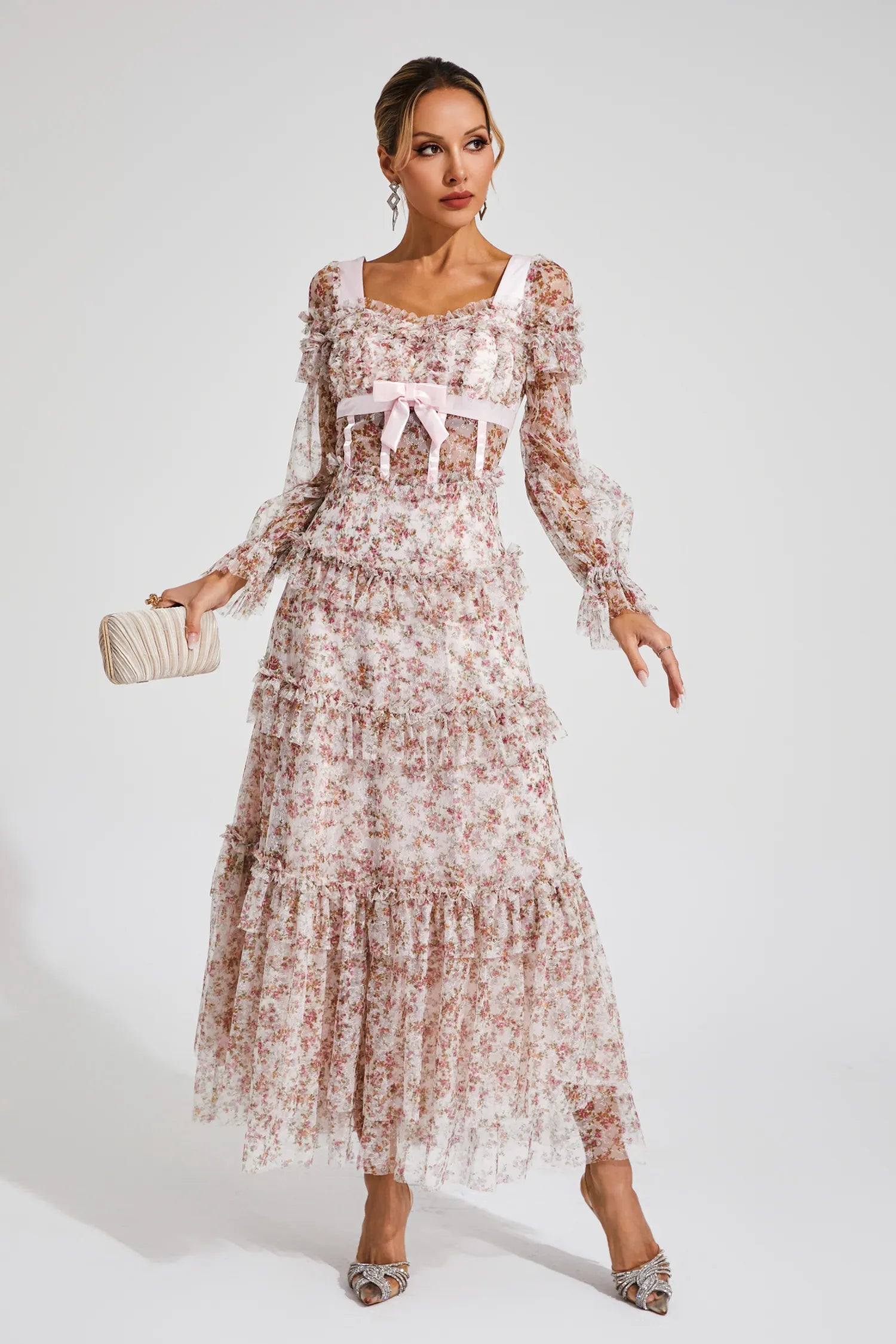 Wilhella Long Sleeve Dress
