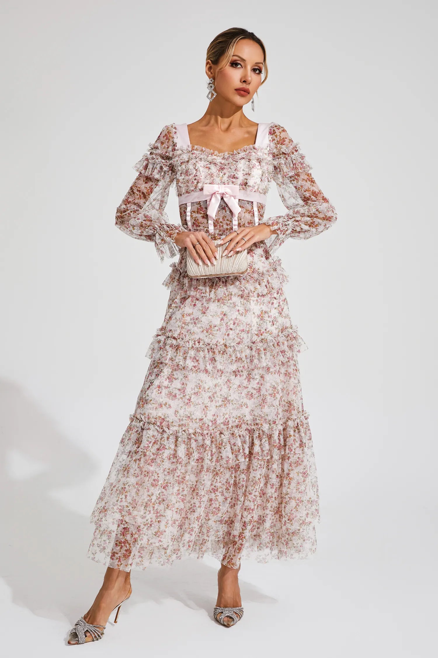 Wilhella Long Sleeve Dress