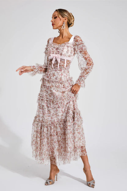 Wilhella Long Sleeve Dress