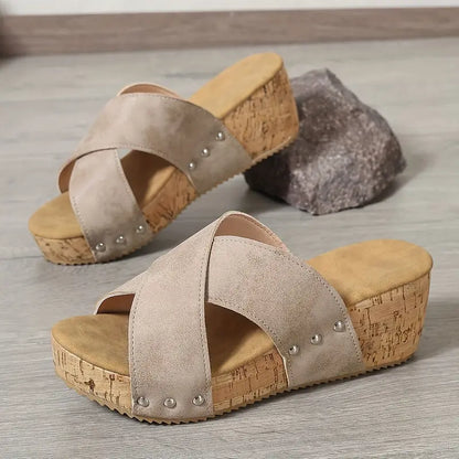 JANICE / WEDGE SANDALS