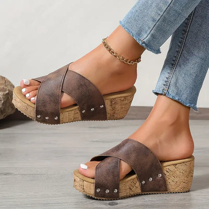 JANICE / WEDGE SANDALS