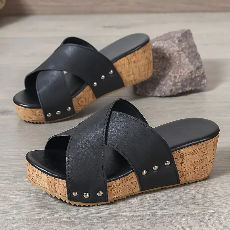 JANICE / WEDGE SANDALS