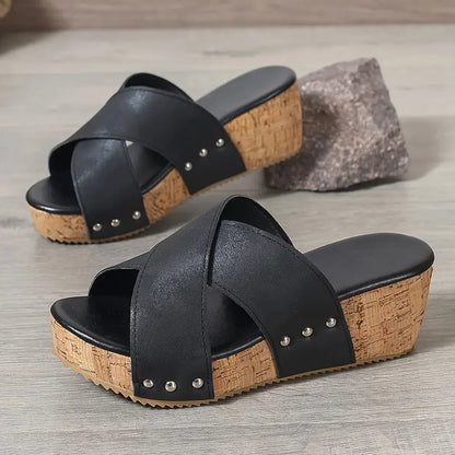 JANICE / WEDGE SANDALS